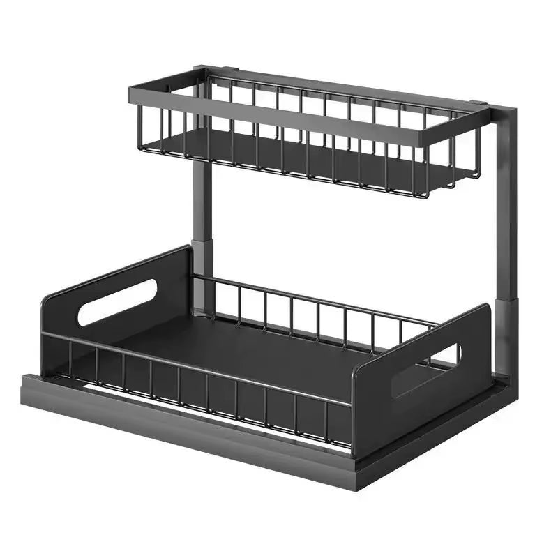 Under Sink Organizer, Pull Out Cabinet Organizer 2 Tier Slide Out Sink Shelf Cabinet Storage Shelves, under Sink Storage