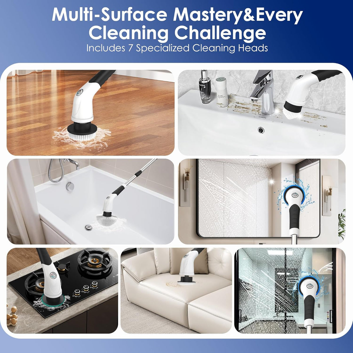 SpinEase™ Cordless Electric Cleaning Scrubber