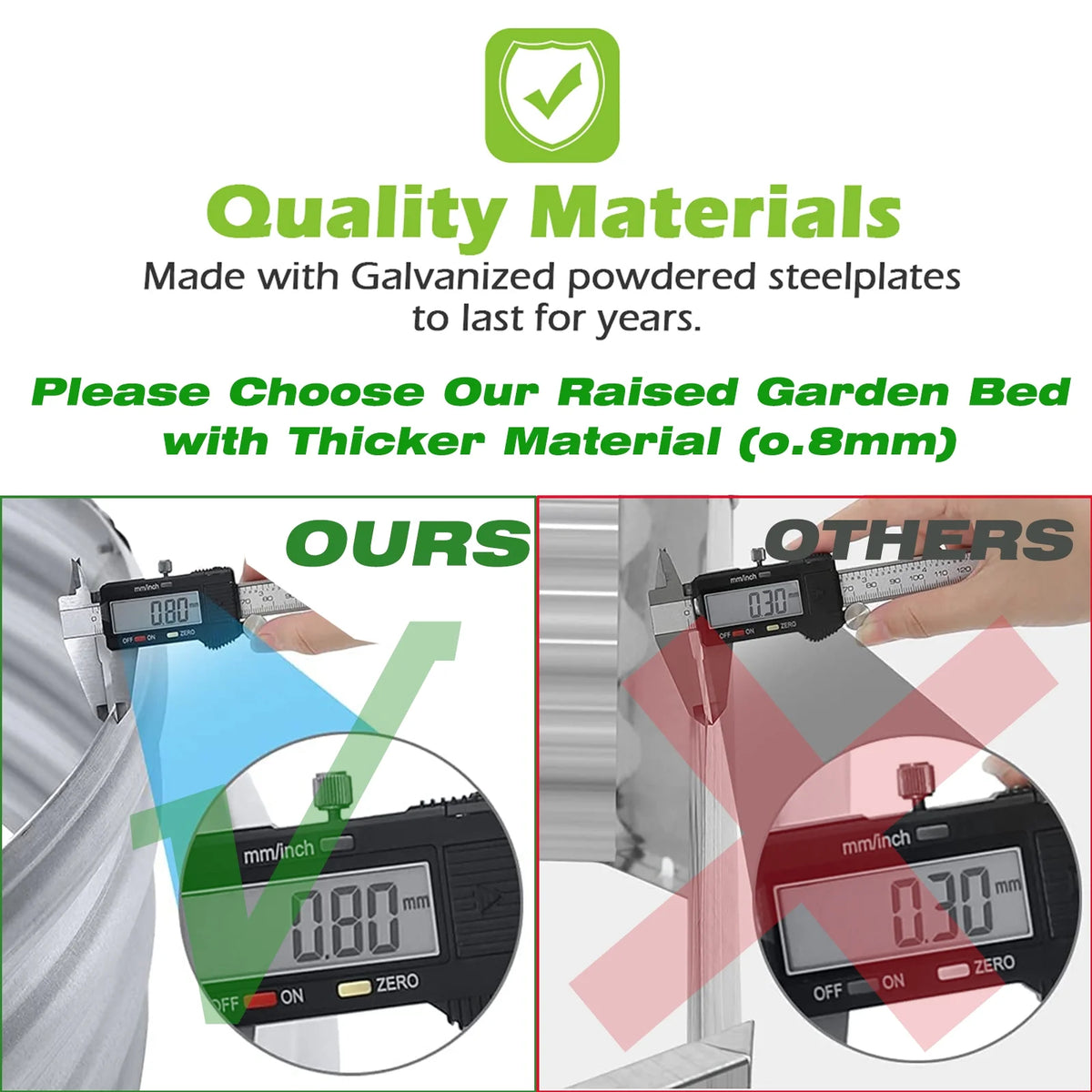 Galvanized Raised Garden Bed Kit, Galvanized Planter Raised Garden Boxes Outdoor, Oval Metal Raised Garden Beds for Vegetables