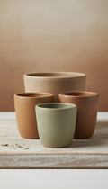 Stoneware Herb Planter Set