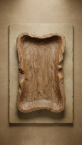 Hand-Carved Wooden Serving Tray