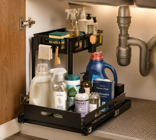 SlideNest™ Pull-Out Under Sink Organizer