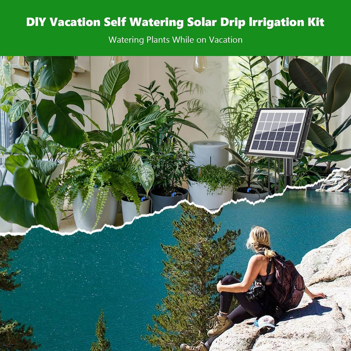 SolarFlow™ Automatic Plant Watering System – 15 Pot Kit