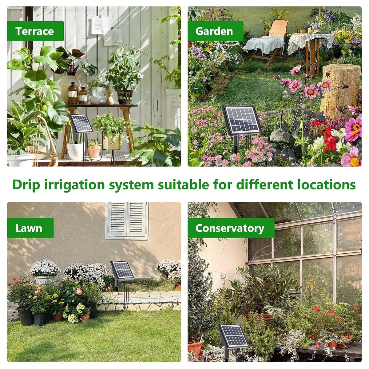 SolarFlow™ Automatic Plant Watering System – 15 Pot Kit