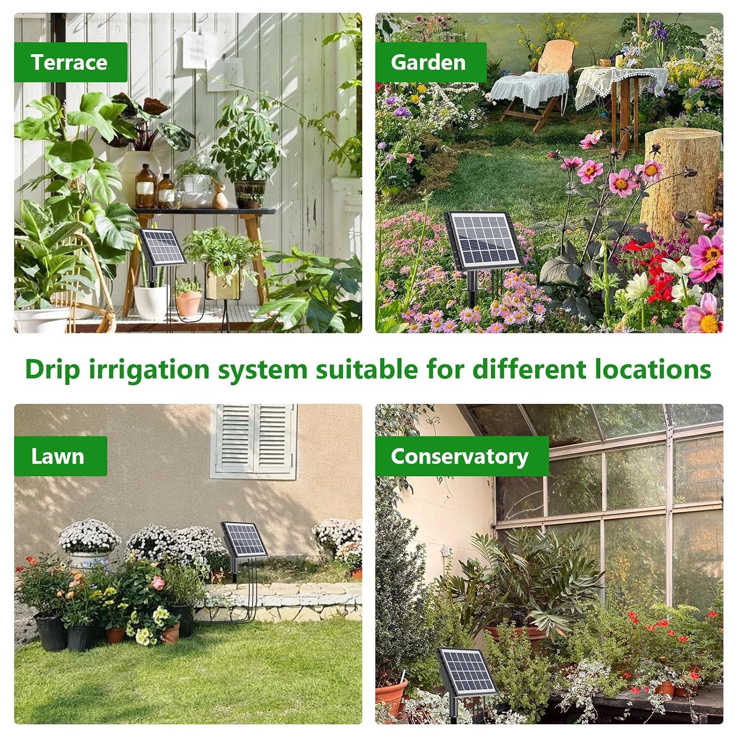 SolarFlow™ Automatic Plant Watering System – 15 Pot Kit